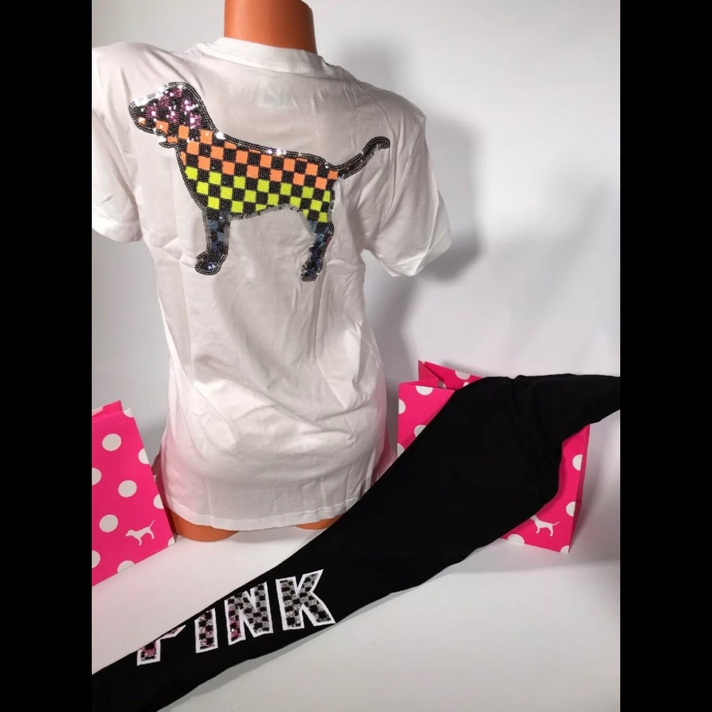 NWT vs pink bling outfit xs